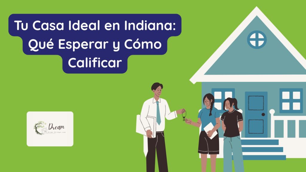 Pareja feliz frente a su nueva casa asequible en Indiana